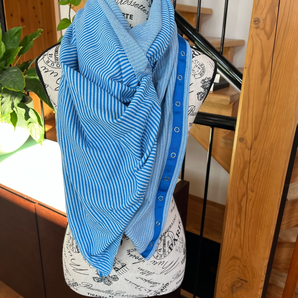 lululemon athletica vinyasa pique blue stripe